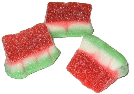 Kervan Candy Bebeto Watermelon Slices - Fruity, Soft, Sweet & Sour Gummy Candy Bulk for Kids, Gift Snacks and Parties - Watermelon Slice Gummies Big Party Size Bag (5 lbs)