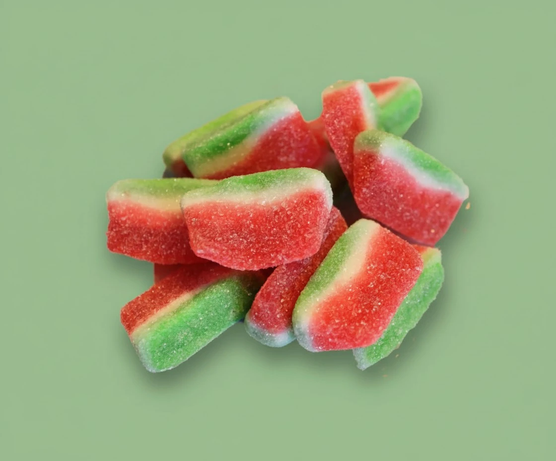 Kervan Candy Bebeto Watermelon Slices - Fruity, Soft, Sweet & Sour Gummy Candy Bulk for Kids, Gift Snacks and Parties - Watermelon Slice Gummies Big Party Size Bag (5 lbs)