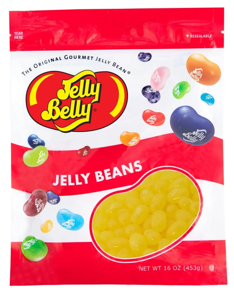 Jelly Belly Crushed Pineapple Jelly Beans - 1 Pound (16 Ounces) Resealable Bag - Genuine, Official, Straight from the Source