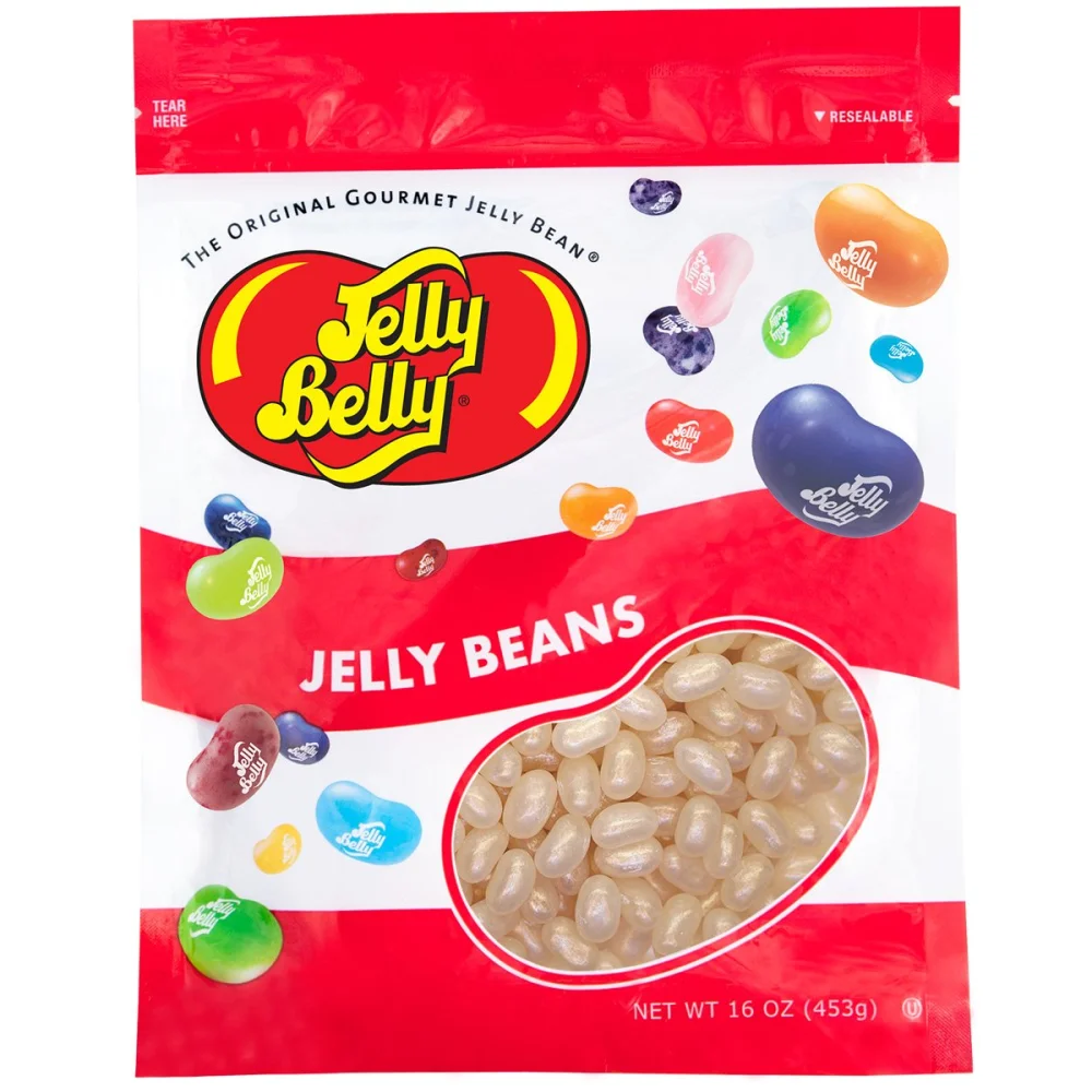 Jelly Belly Champagne Jelly Beans - 1 Pound (16 Ounces) Resealable Bag - Genuine, Official, Straight from the Source