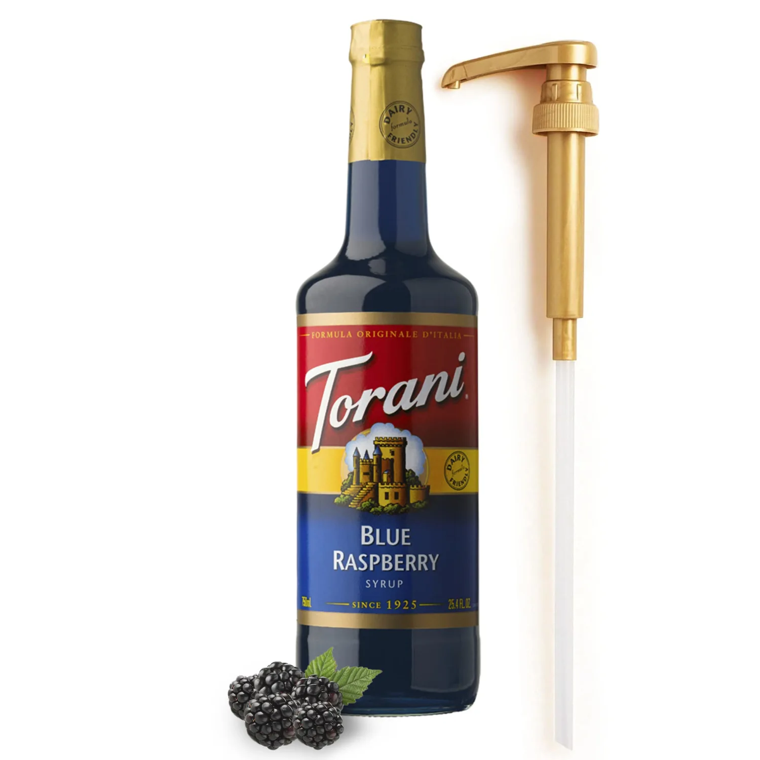 Blue Raspberry Syrup for Coffee 25.4 Ounces Coffee Flavoring Syrups with Fresh Finest Syrup pump
