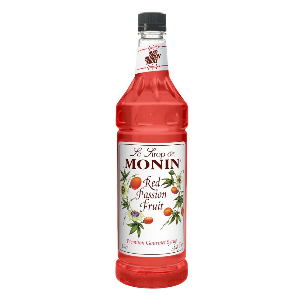 Monin Red Passion Fruit Syrup, 1 Liter