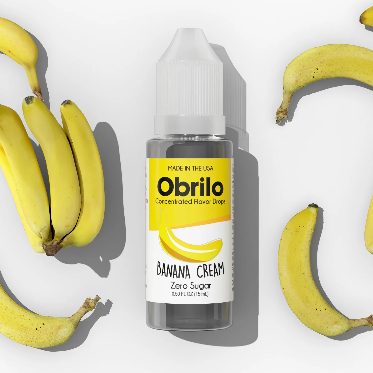 Banana Cream Flavor Extract - Propylene Glycol (PG) Based - Water Soluble - Concentrated Food Flavoring for Baking, Candies, Desserts, Smoothies, Coffee & Tea - 15 mL/0.5 fl oz Dropper