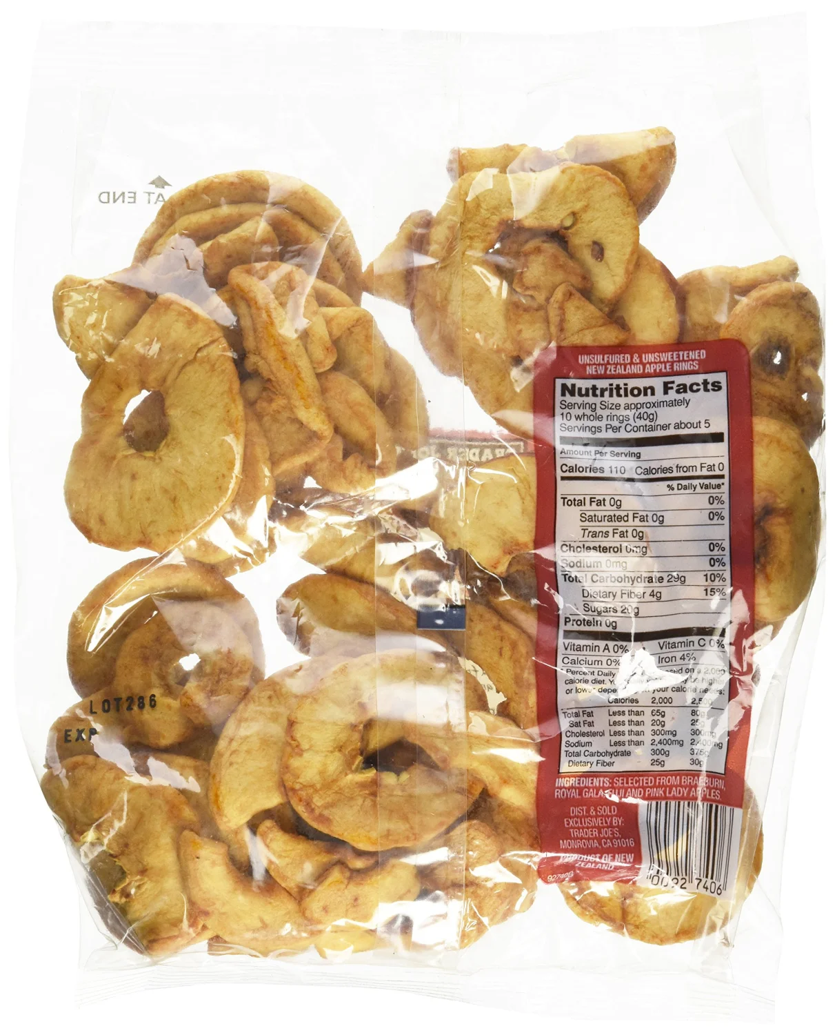Trader Joe's Dried New Zealand Sweet Apple Rings