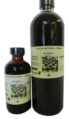 OliveNation Organic Vanilla Extract from Natural Bourbon Madagascar Vanilla Beans, Non-GMO, Gluten Free, Kosher, Vegan - 4 ounces