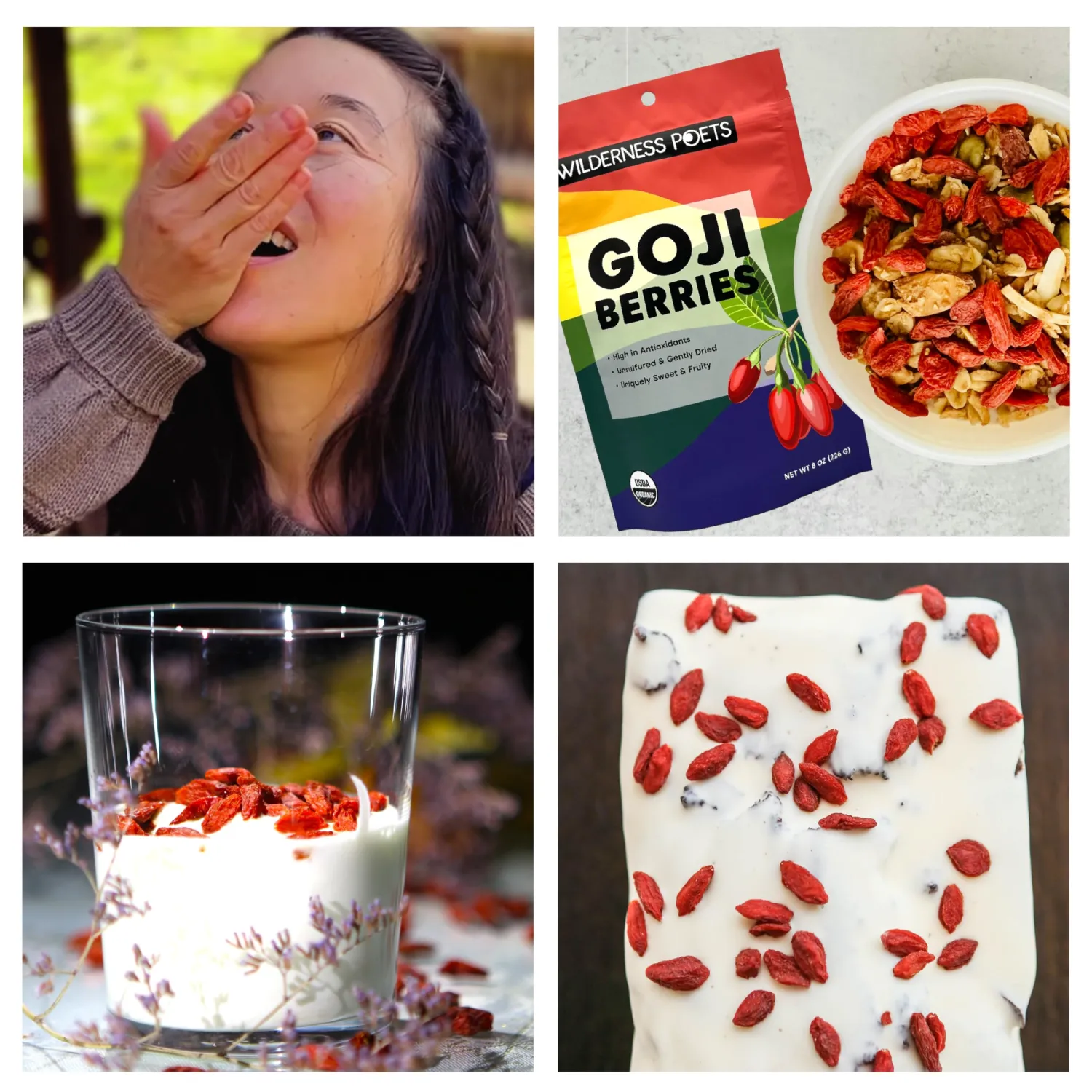 Wilderness Poets Goji Berries - Organic & Raw - (8 Ounce - 227g)
