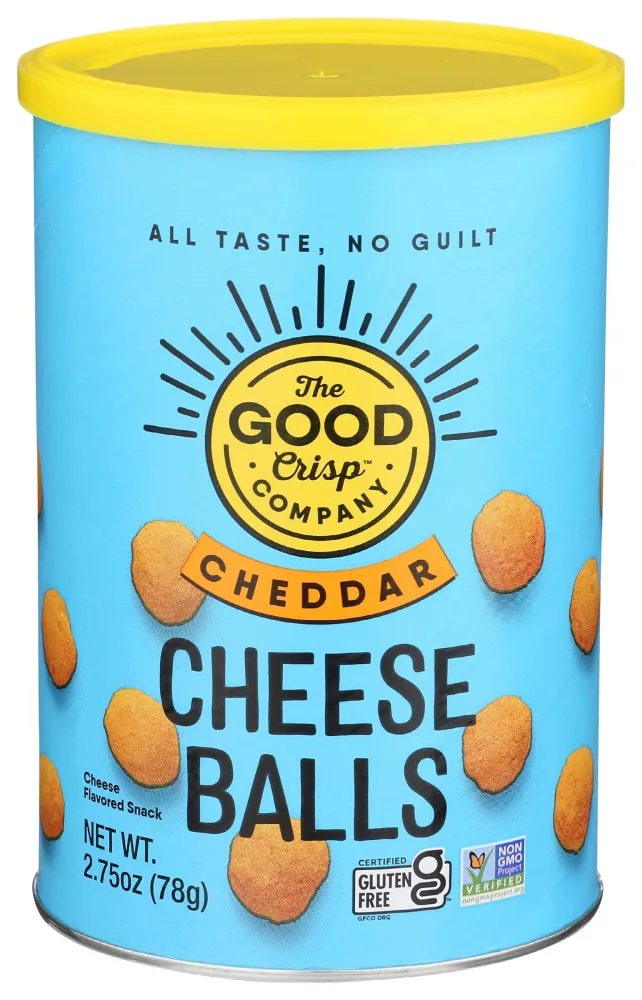 THE GOOD CRISP COMPANY Cheddar Cheese Balls, 2.75 OZ