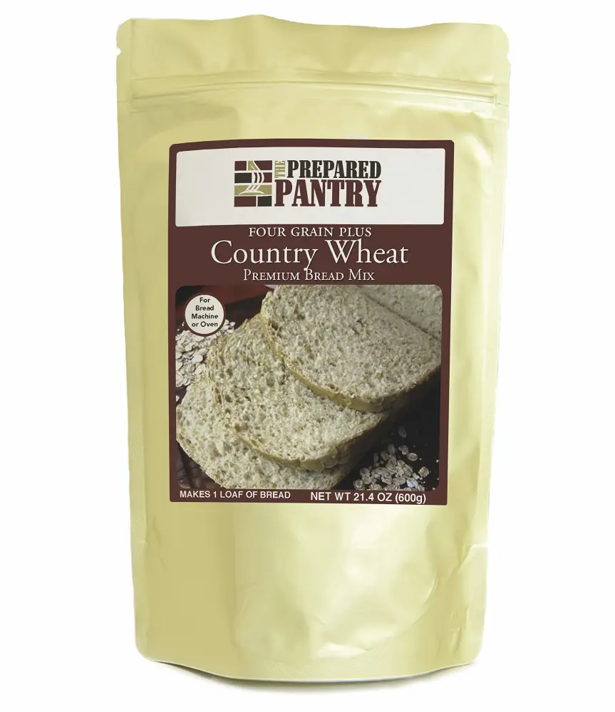 The Prepared Pantry Four Grain Country Wheat Bread Mix; Single Pack; For Bread Machine or Oven