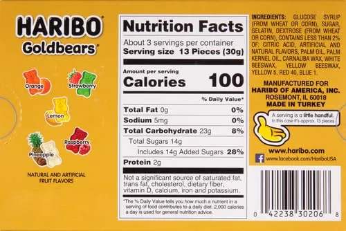 Haribo of America Goldbears Theater Box, 3.4 Ounce, Pack of 1