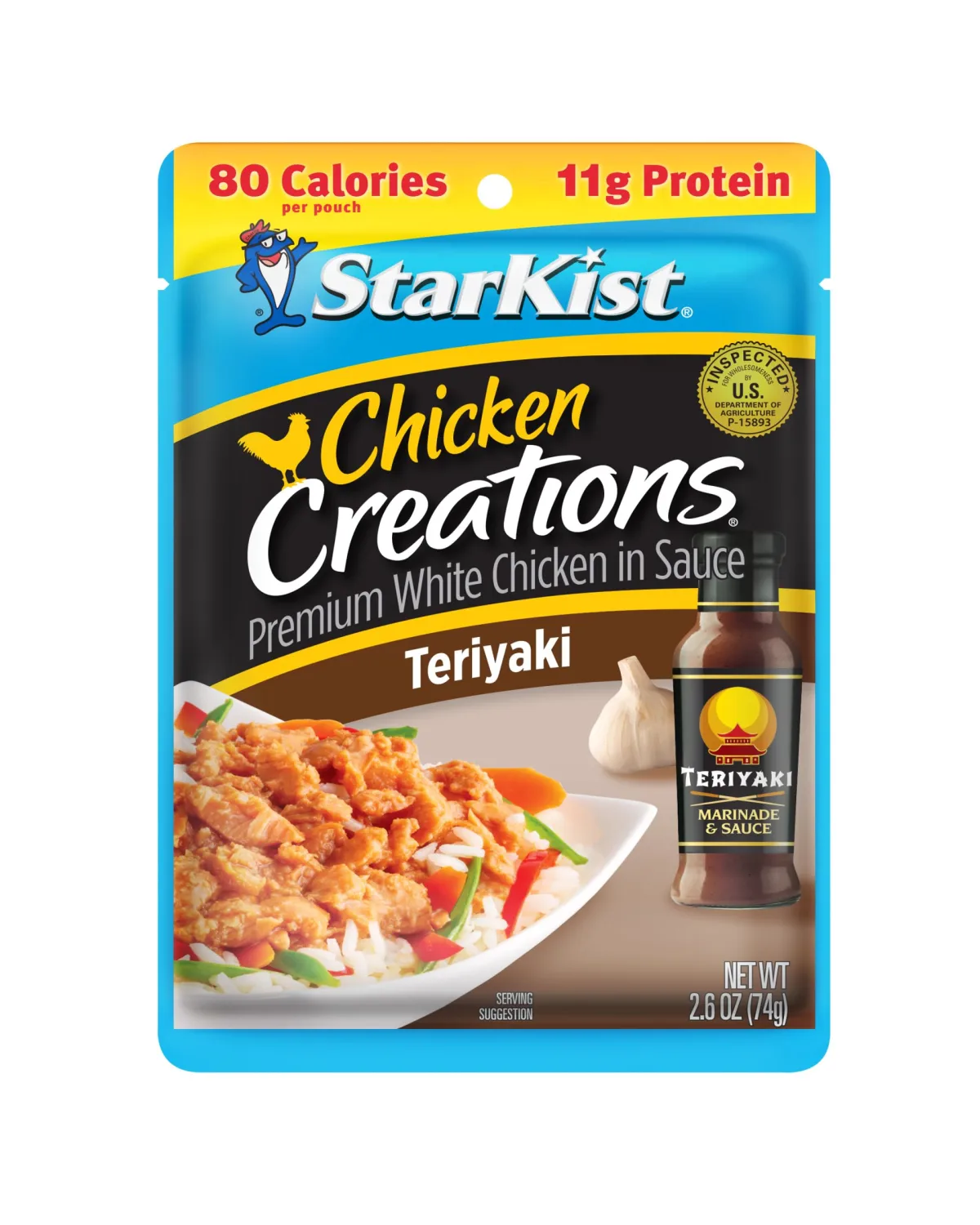 StarKist Chicken Creations Teriyaki, Single Serve Pouch, 2.6 oz