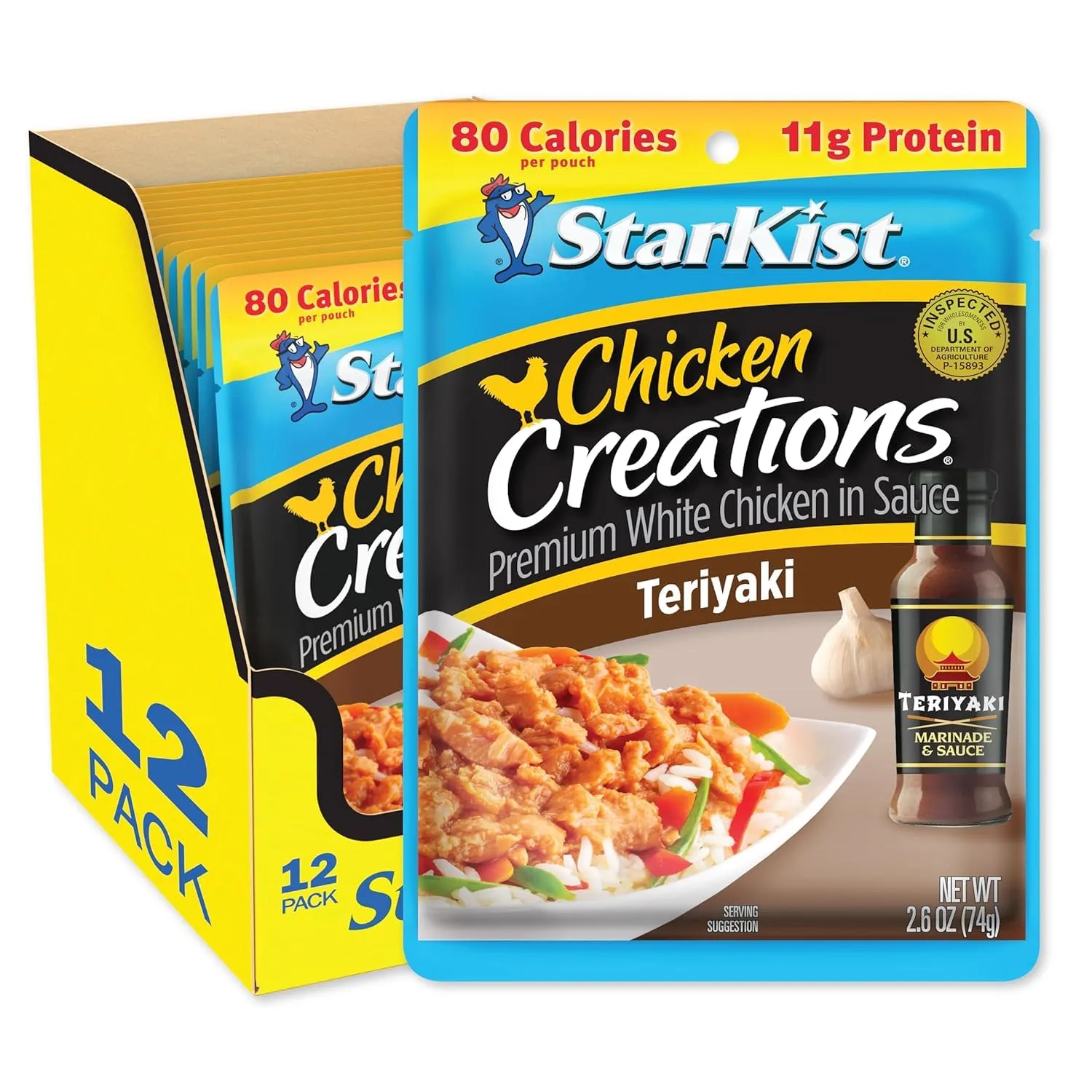 StarKist Chicken Creations Teriyaki - 2.6 oz Pouch (Pack of 12)
