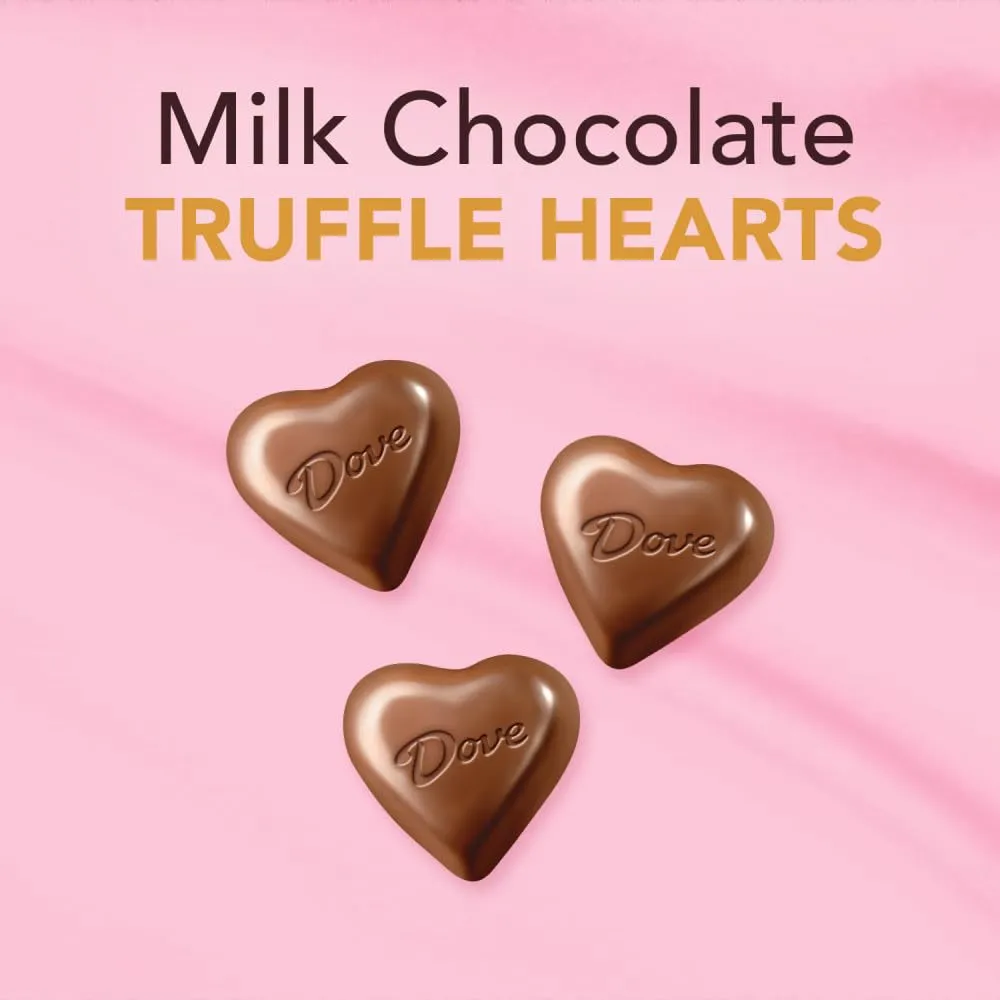 Dove Milk Chocolate Truffle Candy, 5.82 Heart Tin