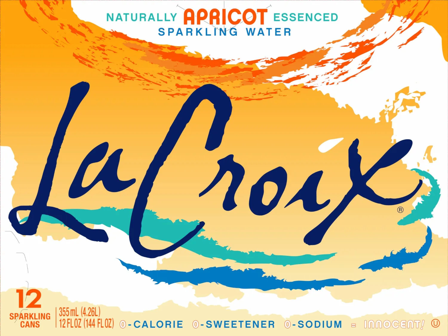 LaCroix Sparkling Water, Apricot, 12 Fl Oz (pack of 12)