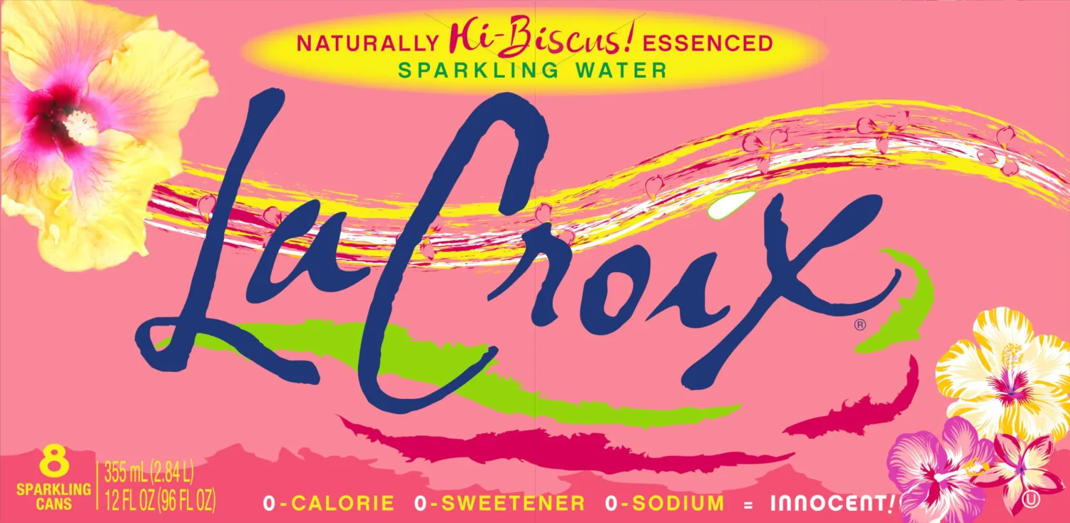 LaCroix Sparkling Water, Hi-Biscus!, 12 Fl Oz (pack of 8)