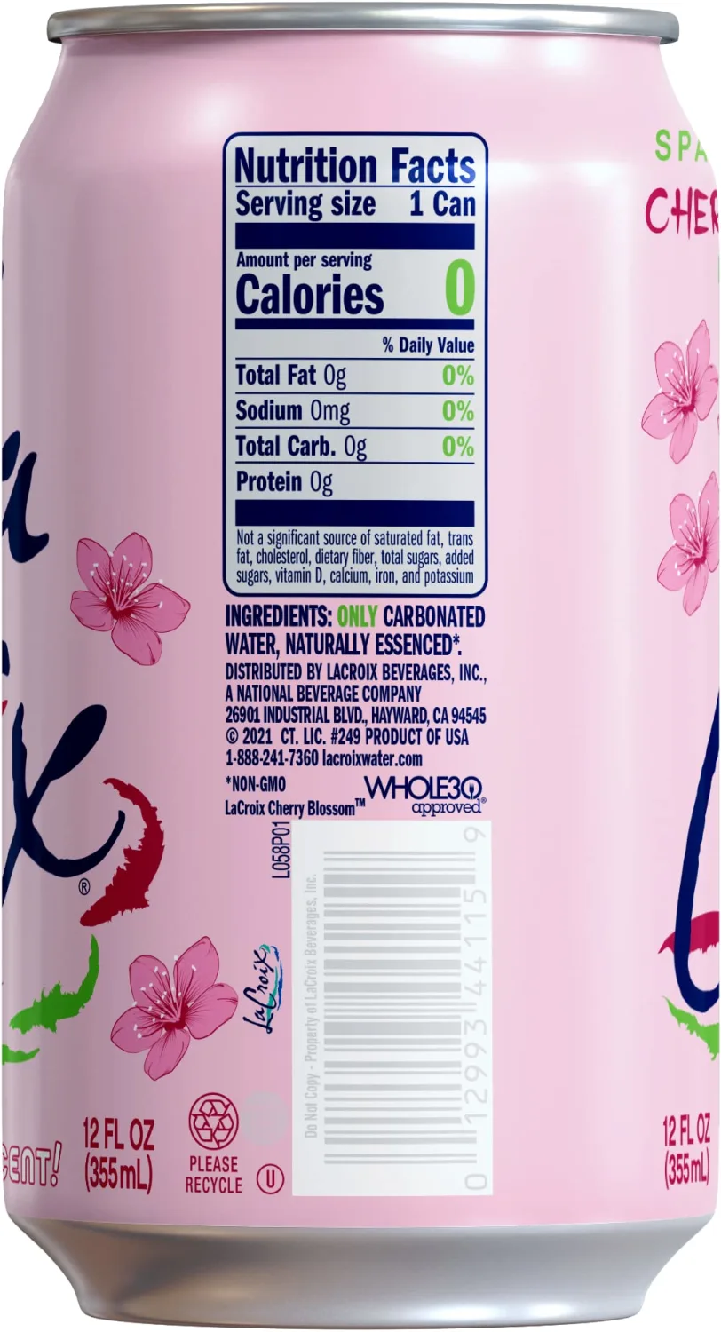 LaCroix Sparkling Water, Cherry Blossom, 12 Fl Oz (pack of 12)