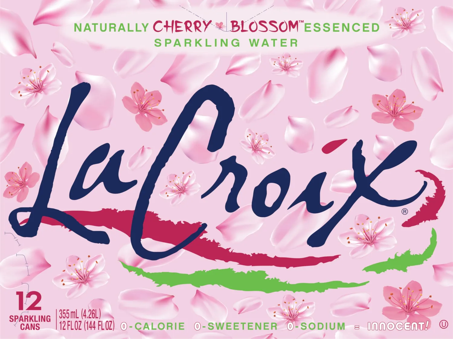 LaCroix Sparkling Water, Cherry Blossom, 12 Fl Oz (pack of 12)
