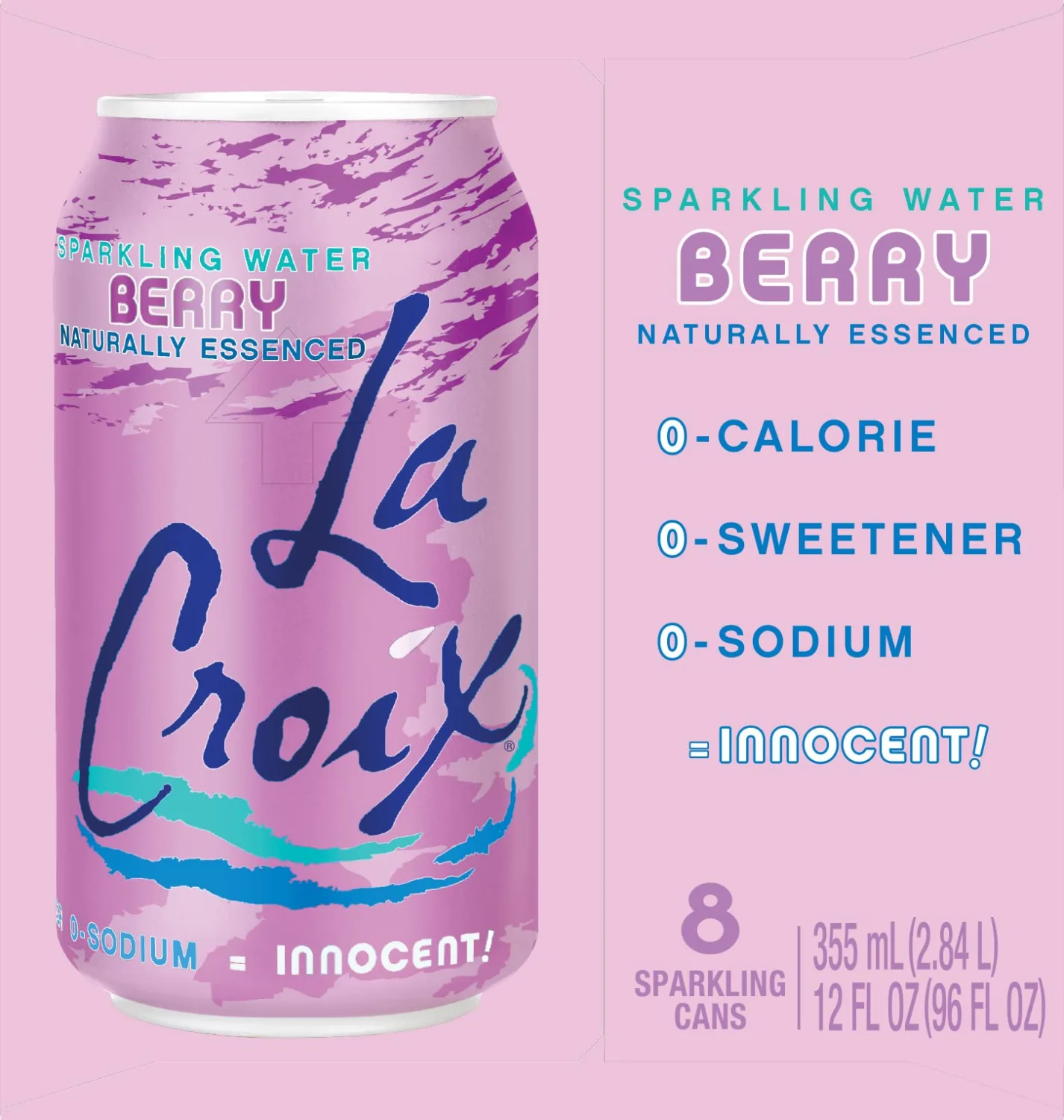 LaCroix Sparkling Water, Berry, 12 Fl Oz (pack of 8)