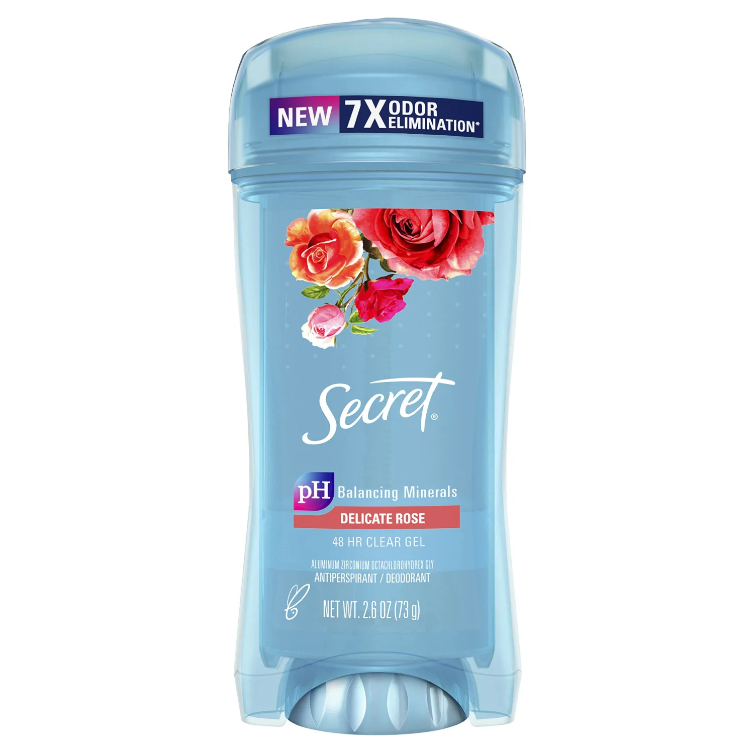 Secret Fresh Clear Gel Antiperspirant and Deodorant for Women, Delicate Rose Scent, 2.6 Oz