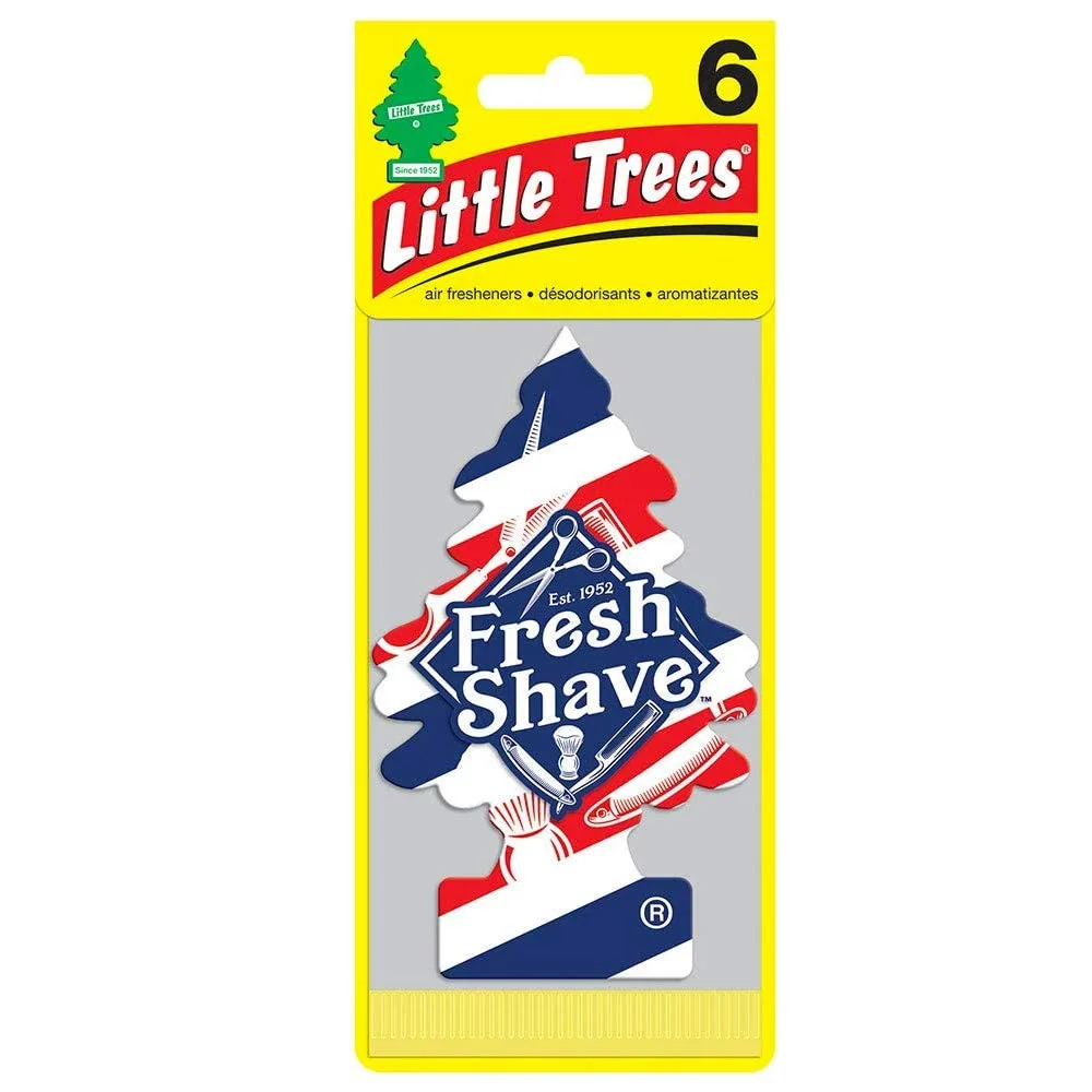 Little Trees Car Air Freshener 6-Pack (Fresh Shave)