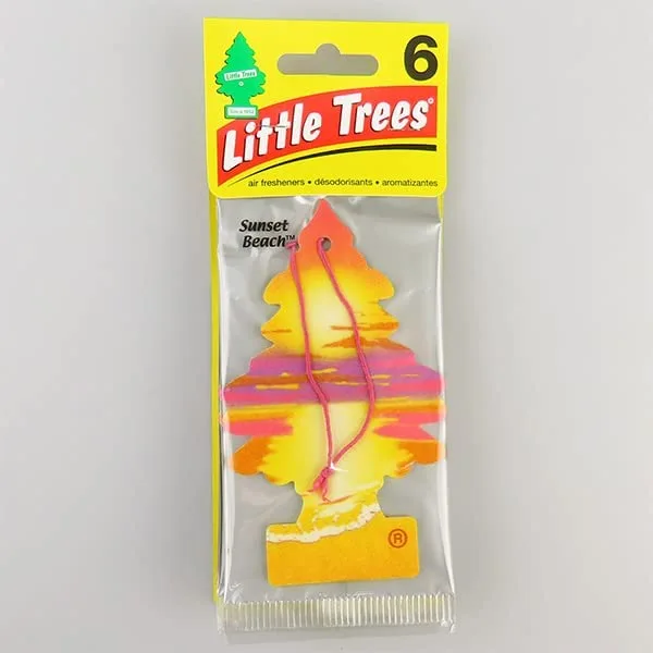 Little Trees Car Air Freshener 6-Pack (Sunset Beach)