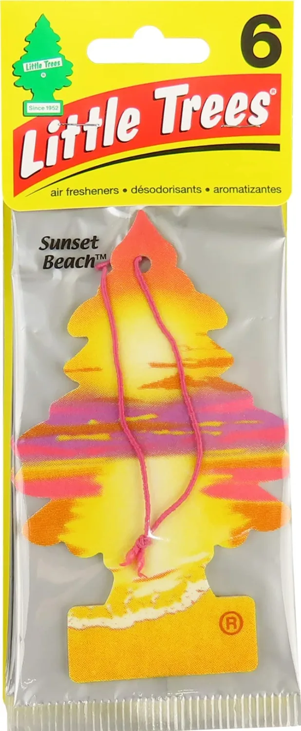 Little Trees Car Air Freshener 6-Pack (Sunset Beach)