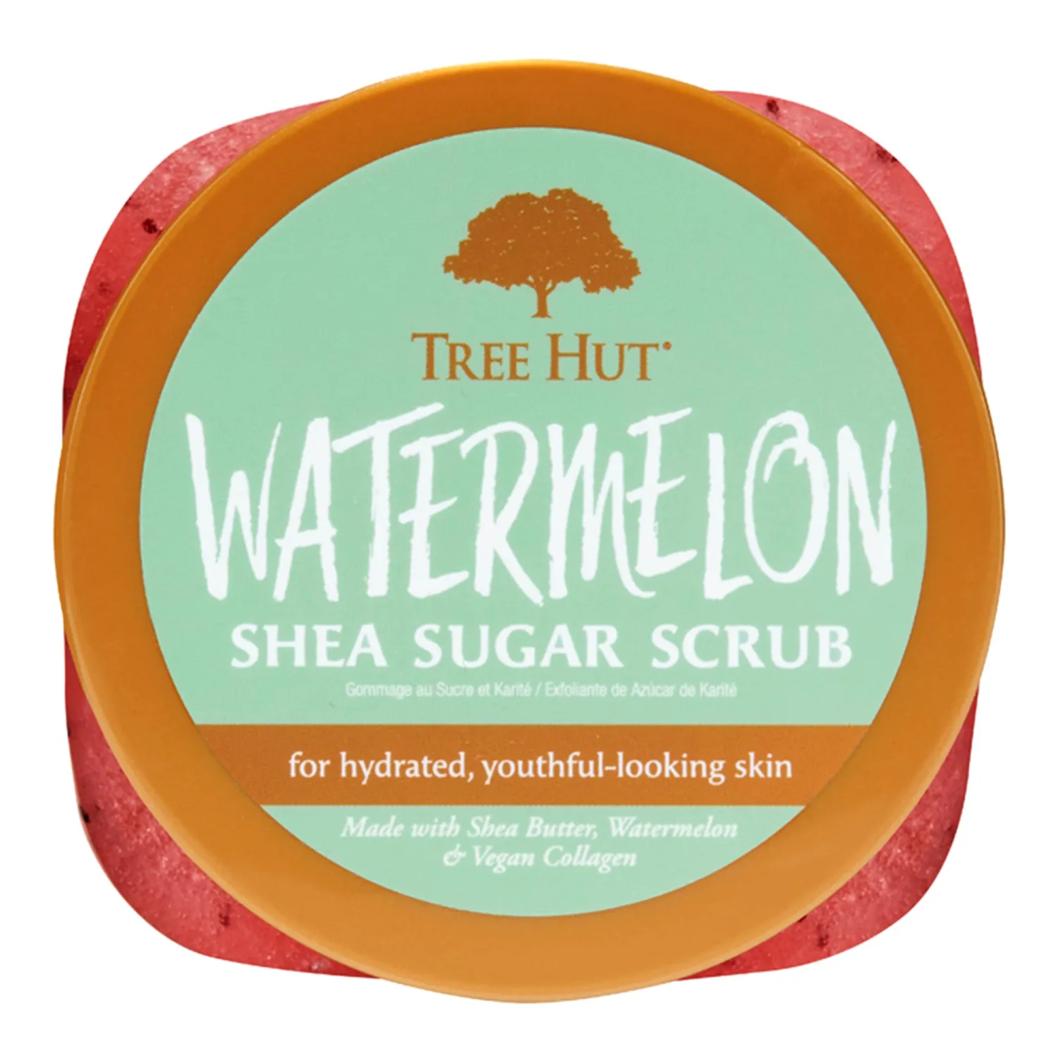 Tree Hut Watermelon Shea Sugar Scrub | Exfoliating Body Scrub Removes Dead, Dry Skin for a Soft & Hydrated Feel | Nourishing Essential Body Care | 18 fl oz.