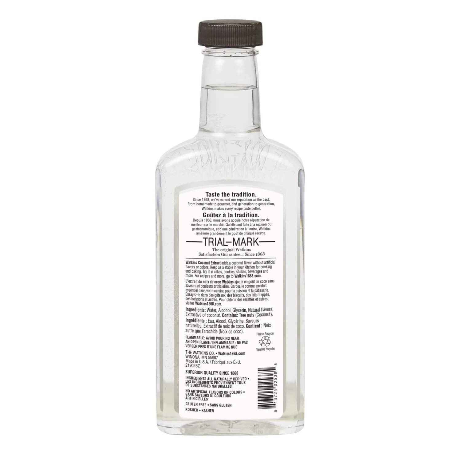 Watkins Coconut Extract, 11 fl. oz. Bottle, 1-Pack