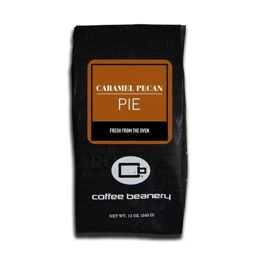 Caramel Pecan Pie Coffee by Coffee Beanery | 12oz Flavored Coffee Ground Medium Roast Coffee| 100% Specialty Arabica Coffee Ground | Gourmet Coffee | Flavored Ground Coffee Medium Roast