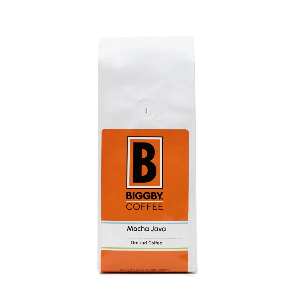 BIGGBY® COFFEE, Mocha Java Blend Ground Coffee, Medium Roast, 12oz Bag