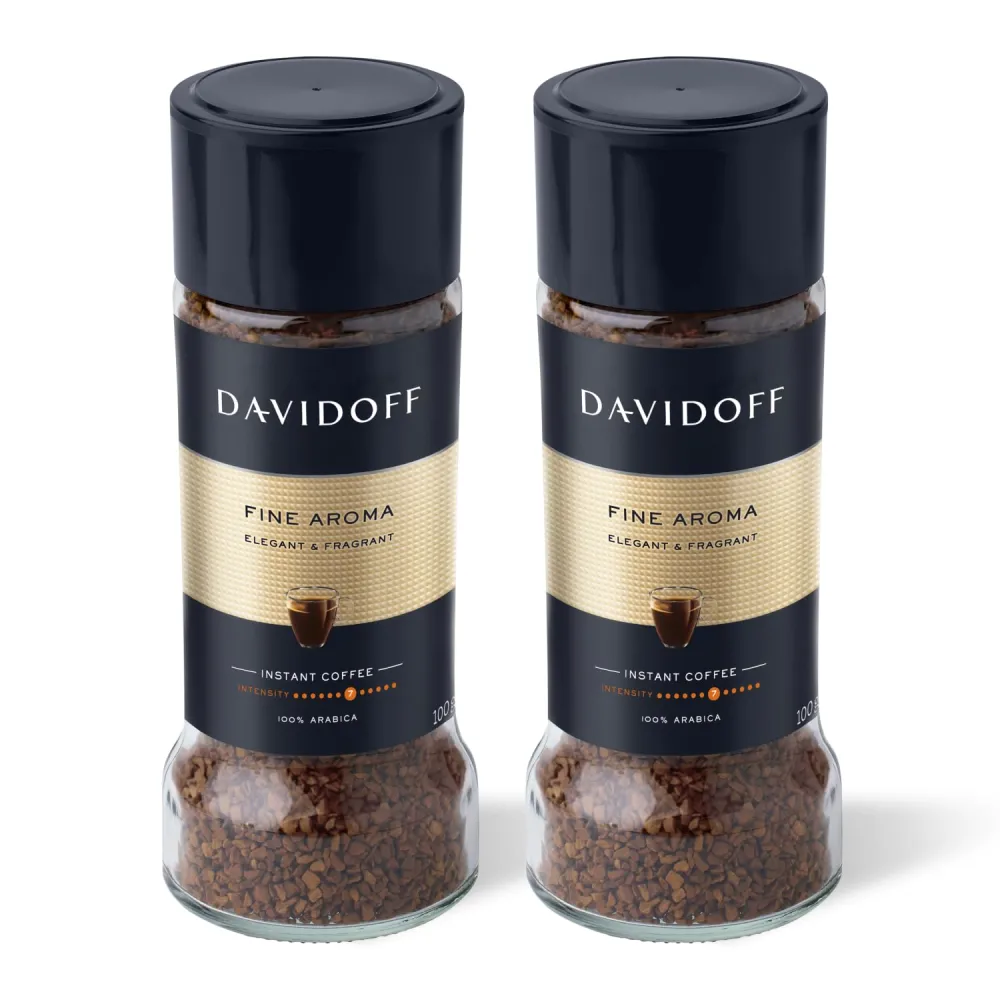 Davidoff Cafe Fine Aroma Instant Coffee, 3.5-Ounce Jars (Pack of 2)