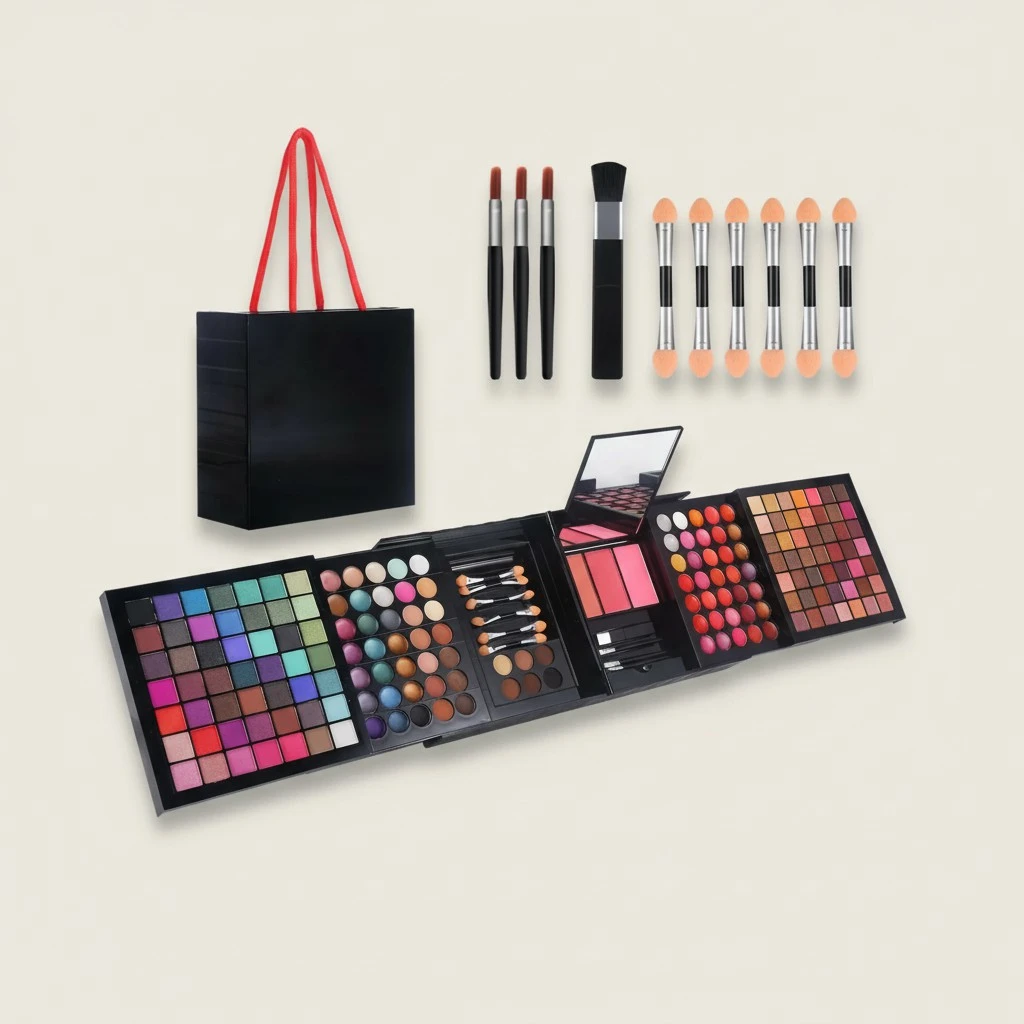 177 Colors Professional Makeup Kit for Women Girls Full Kit Gift Set with Mirror All in One Make up Palette Included Eyeshadow Powder Eye Shadow Gel Lip Gloss Concealer Eyebrow Powder Blush Brushes