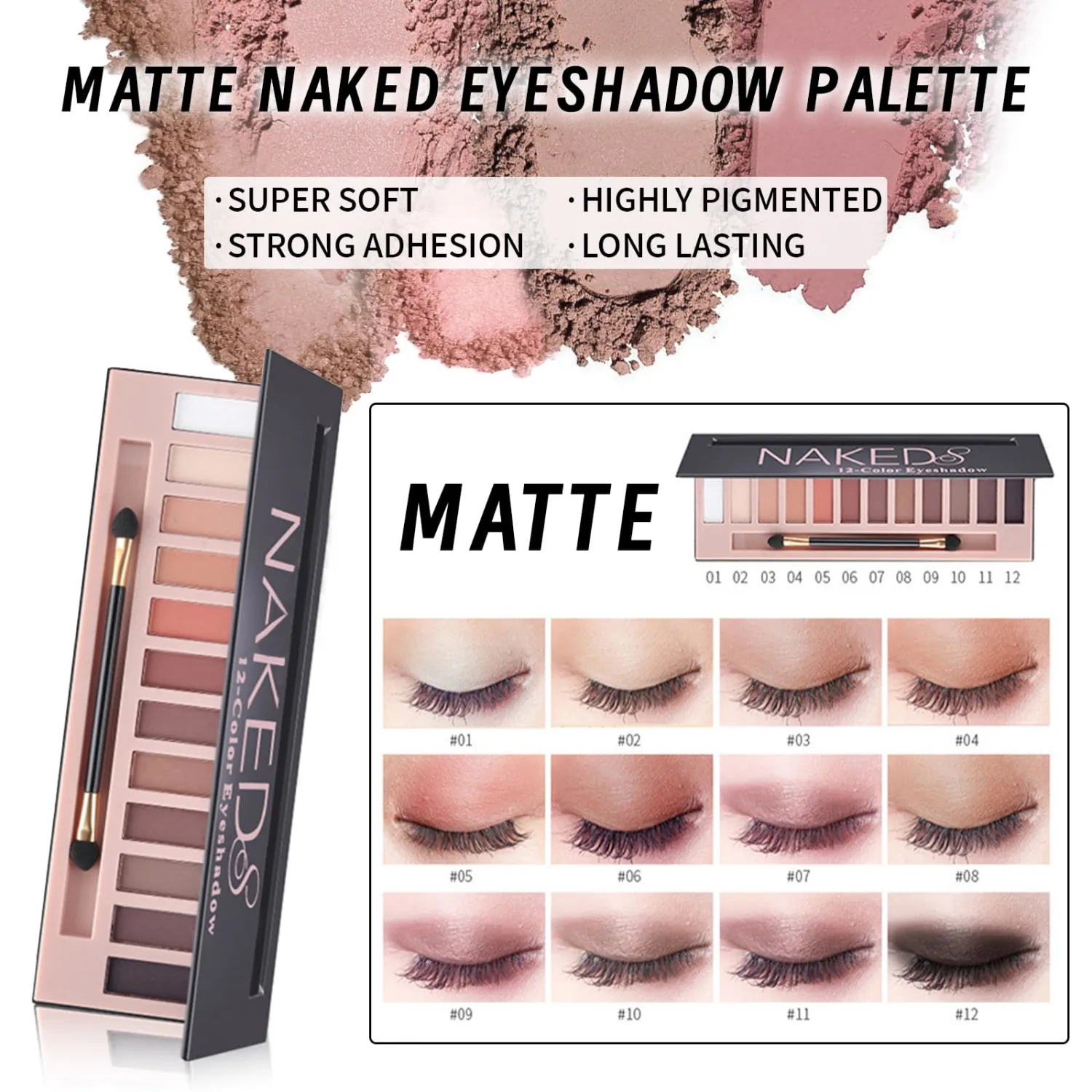 Makeup Kit Set for Women, Makeup Gift for Women Teens Girl, Naked Eyeshadow Palette Foundation CC Cream Primer Brush Spong Contour Lipstick Eyebrow Soap Mascara Eyeliner Cosmetic bag