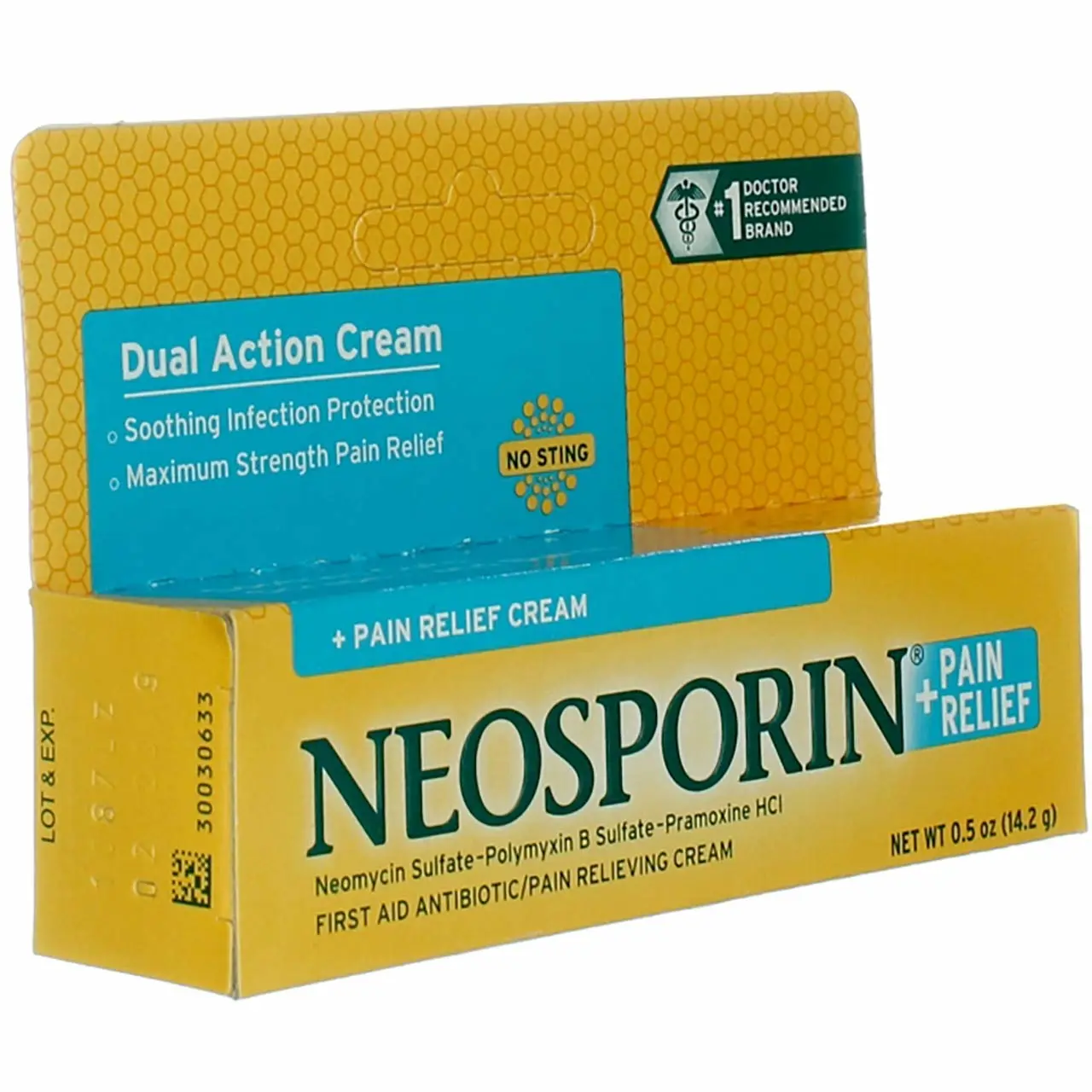 Neosporin + Pain Relief Dual Action Cream,.5 Oz (Pack of 2)