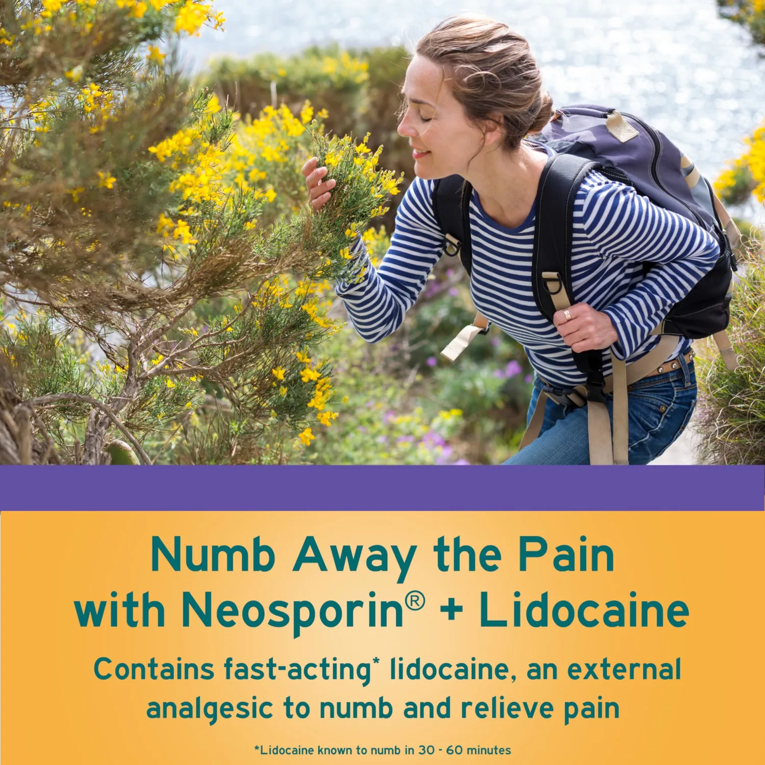 Neosporin + Lidocaine First Aid Antibiotic Ointment, Maximum Strength & Fast-Acting Topical Pain Reliever, 24-Hour Infection Protection That Numbs Away The Pain, Bacitracin Zinc, 0.5 oz