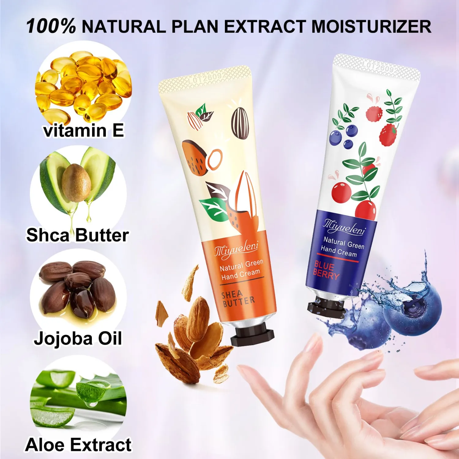 42 Pack Hand Cream Gifts Set- Lotion Sets for Women Gift, Moisturizing Hand Cream For Dry Cracked Hands, Natural Plant Fragrance Hand Lotion Travel Size, Gifts For Women