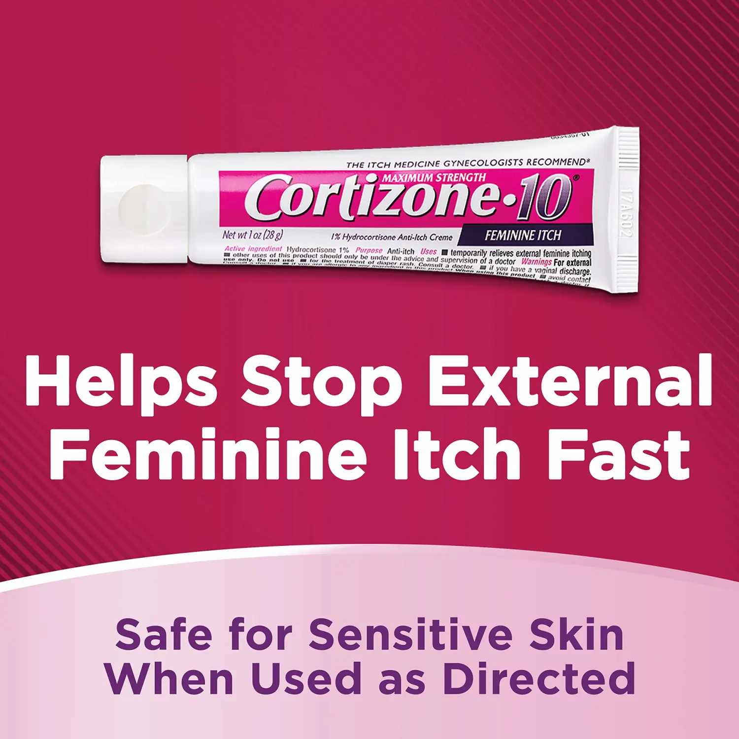 Cortizone 10 Maximum Strength Feminine Itch Relief 1 oz., 1% Hydrocortisone Anti-Itch Creme