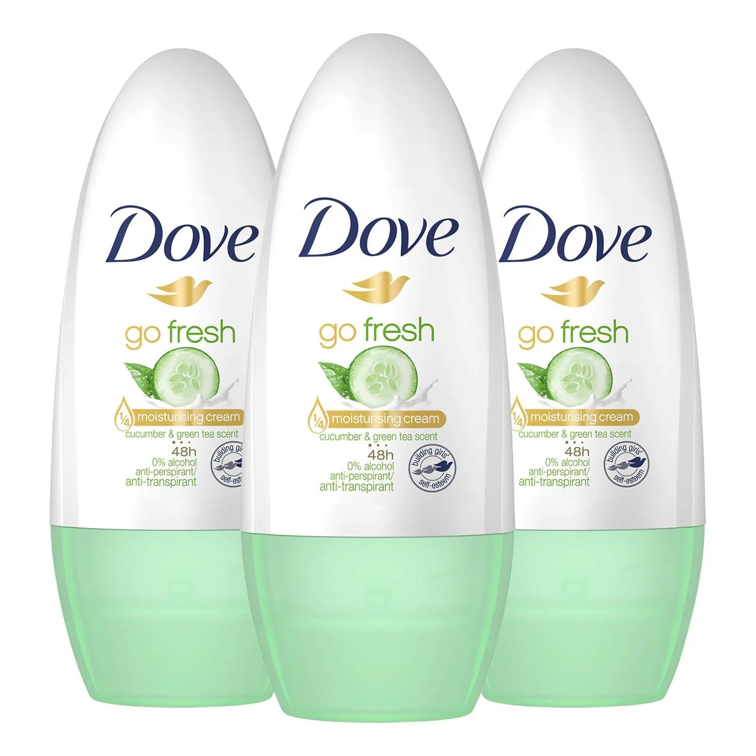 Dove Go Fresh Cucumber Roll-On Anti-Perspirant Deodorant 50 ml - Pack of 3