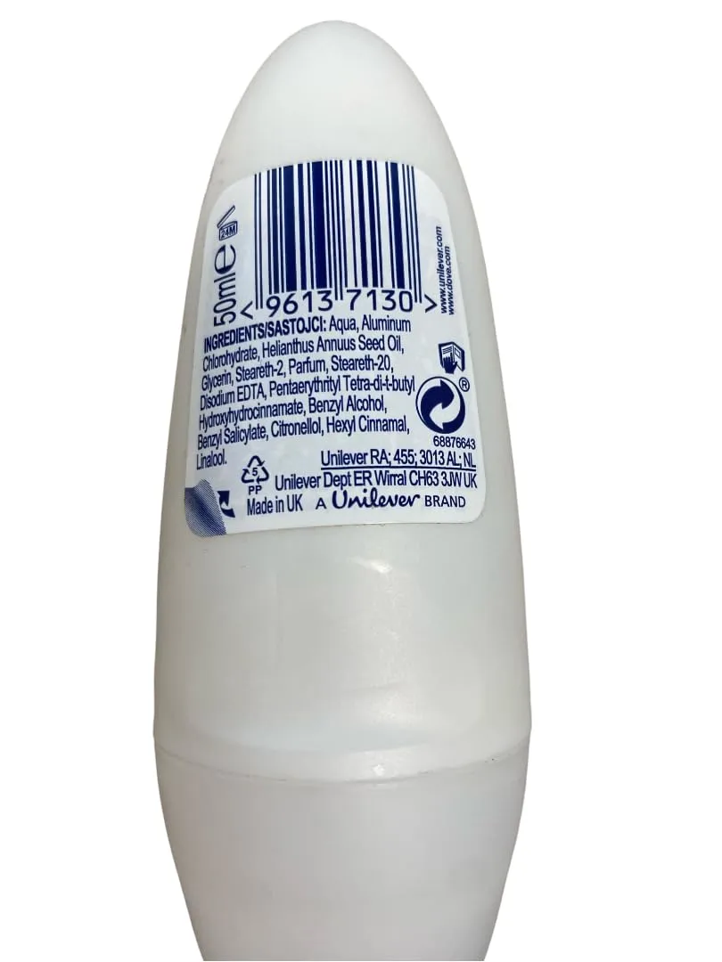 DOVE Desodorante Roll-on para mujer "Go Fresh - Pear & Aloe Vera" - Pack de 3 unidades (3 x 50 ml)