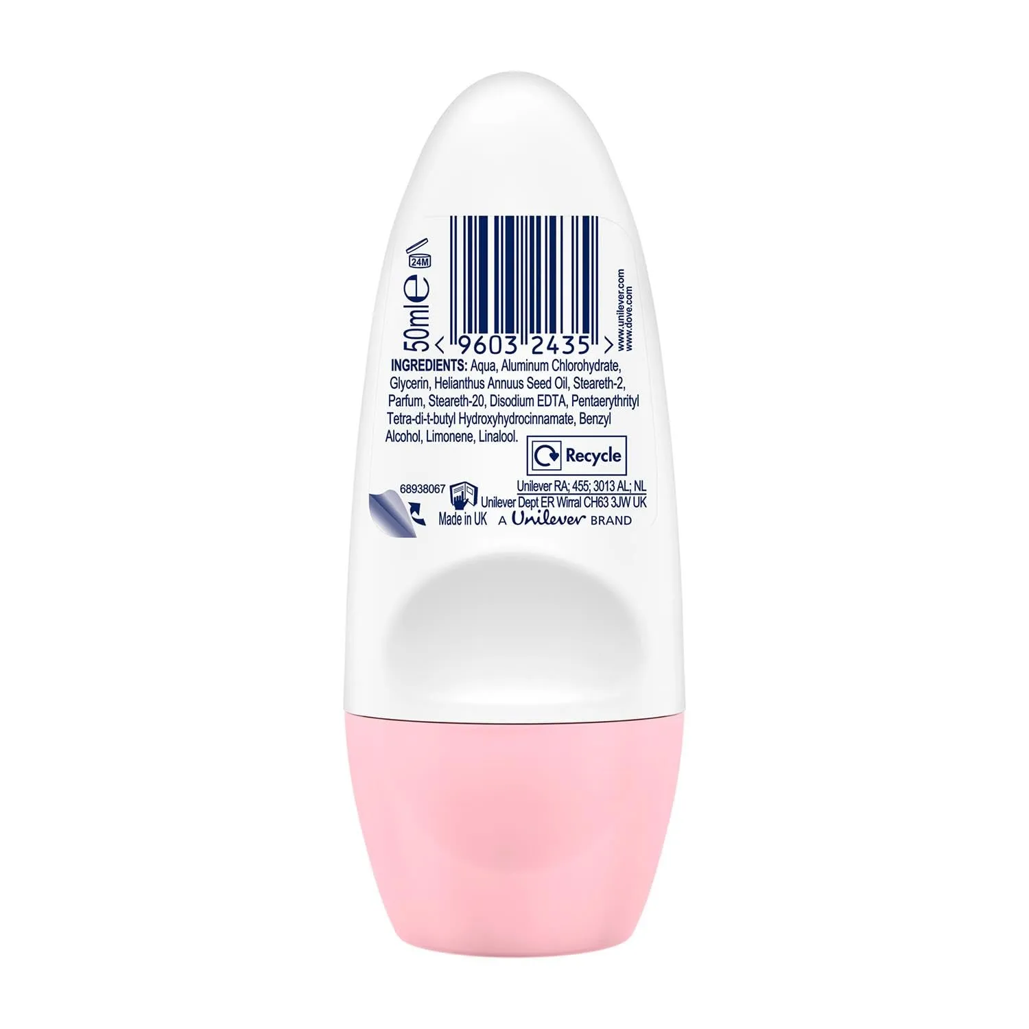 Dove Go Fresh Roll-On Deodorant with Pomegranate and Lemon-Verbena Scent (6 x 50 ml)