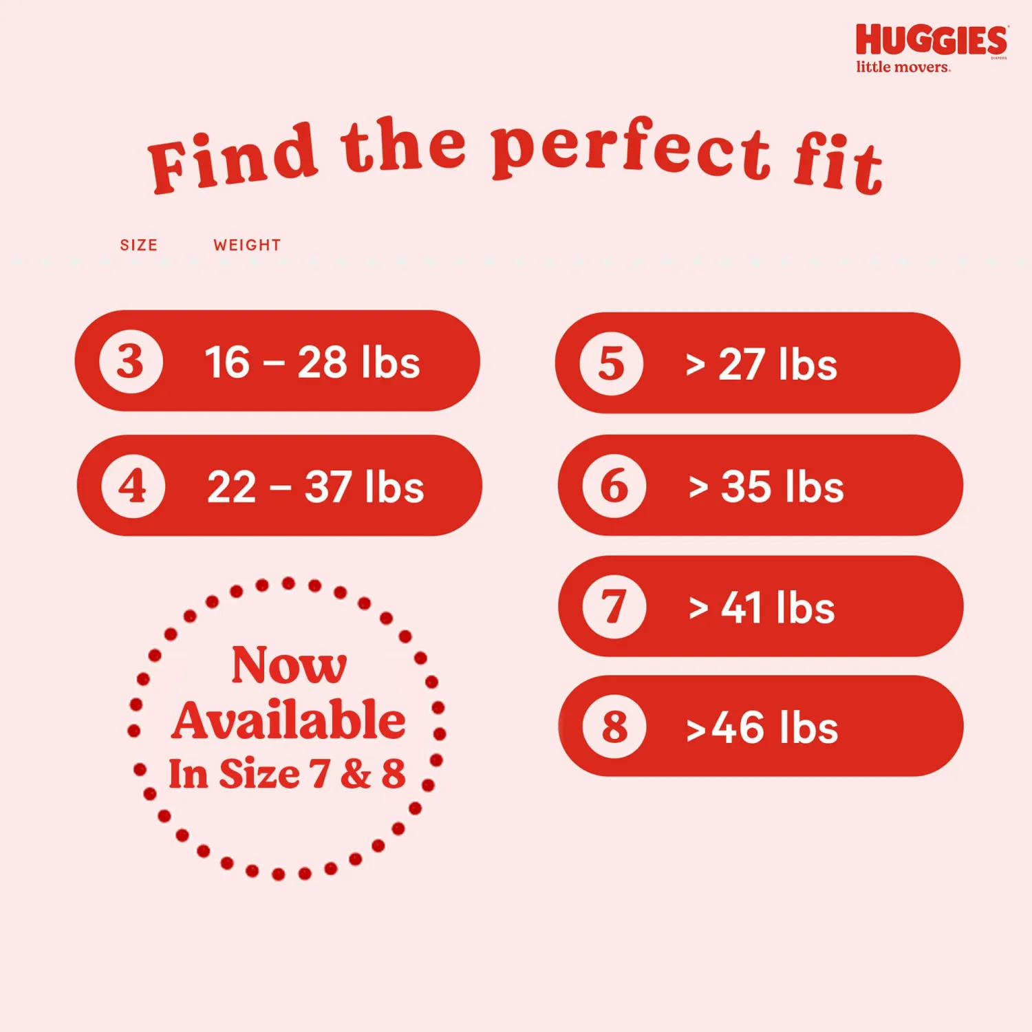 Huggies Size 7 Diapers, Little Movers Baby Diapers, Size 7 (41+ lbs), 14 Count