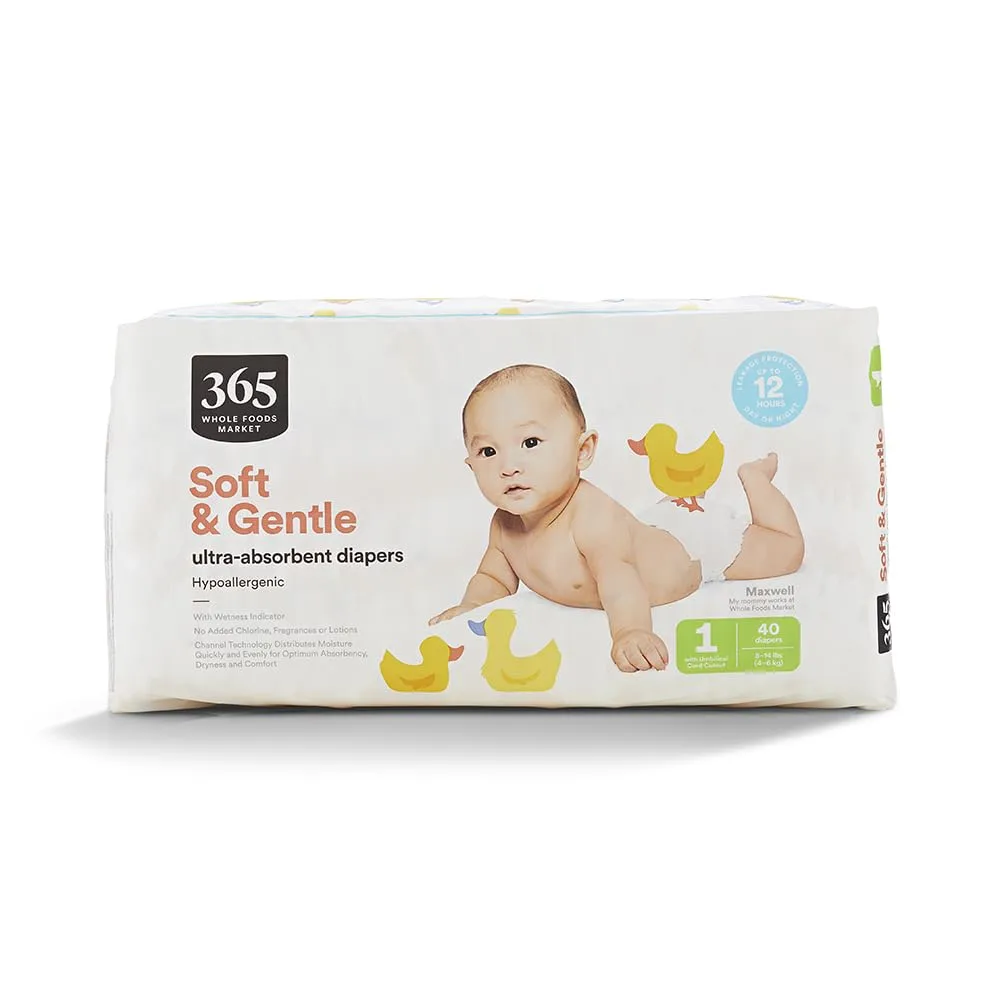 365 by Whole Foods Market, Size 1 Diapers, 40 Count