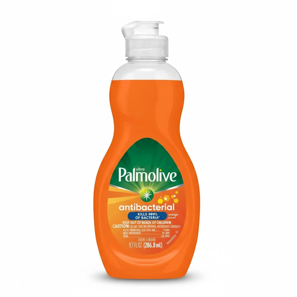 Palmolive Ultra Concentrated Antibacterial Liquid Dish Soap, Orange Scent, 9.7 Fl Oz (Pack of 16)