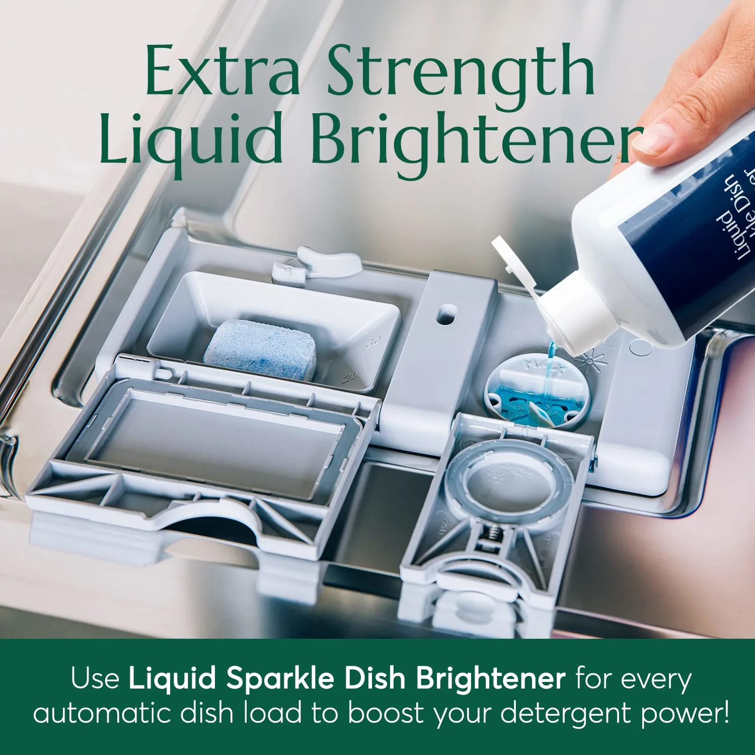 CLEANOMIC Liquid Sparkle Dish-Brightener - Dishwasher Rinse Aid