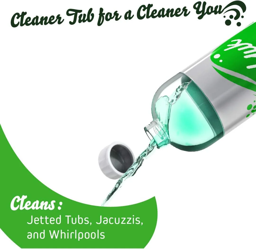 Oh Yuk Jetted Tub Cleaner for Jet Tubs, Bathtubs, Whirlpools, The Most Effective Jetted Tub Cleaner, Septic Safe, 32 Cleanings per Bottle - 1 Gallon