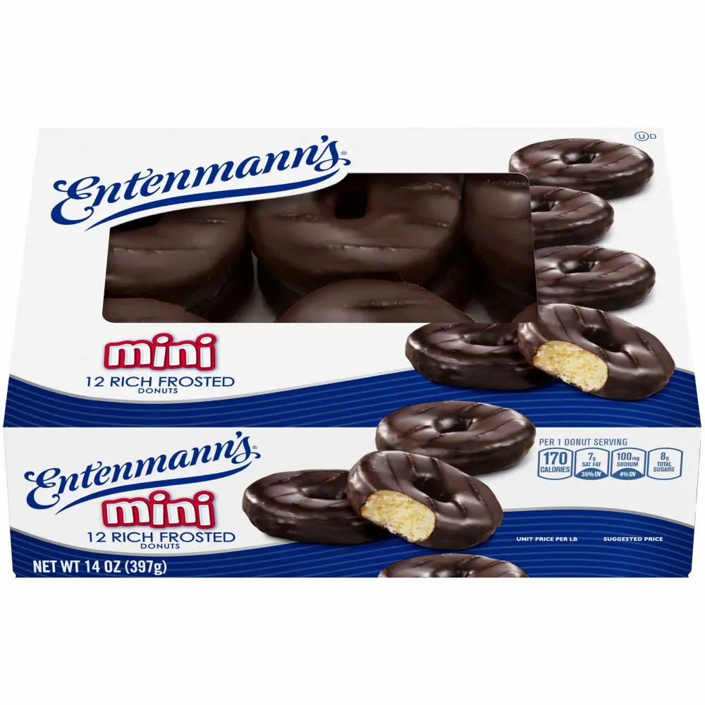 Entenmann's Mini Rich Frosted Donuts, 12 count