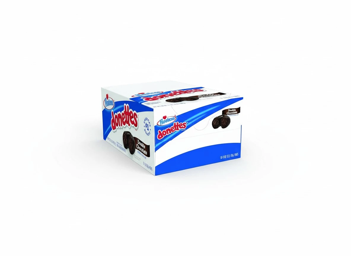 Hostess Donettes Mini Donuts, Double Chocolate, 3 Ounce, 10 Count