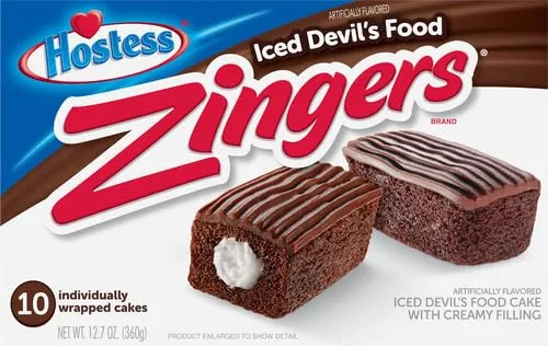 Hostess Devil's Food Zingers, 12.7 Oz, 10 Count