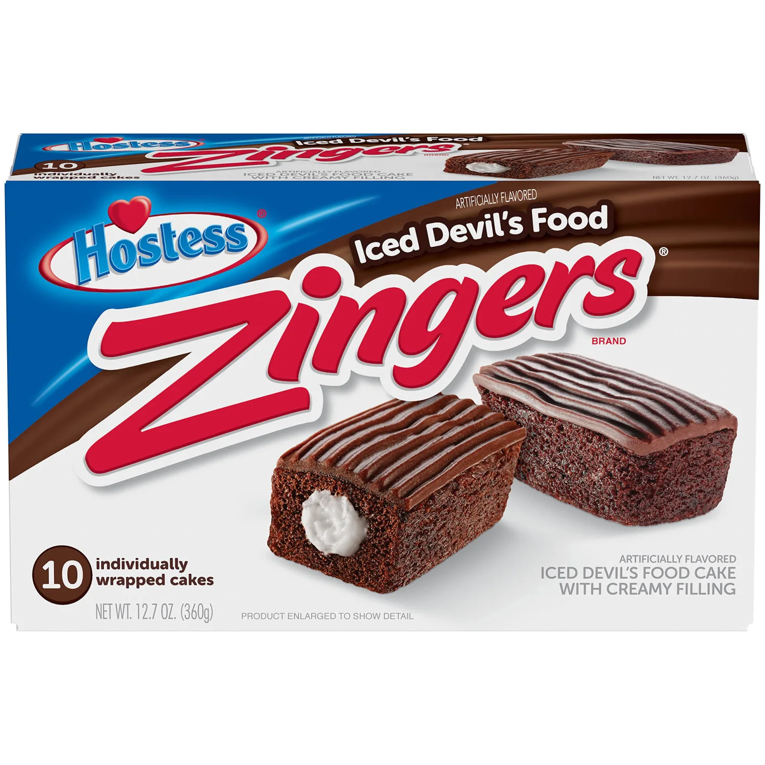 Hostess Devil's Food Zingers, 12.7 Oz, 10 Count