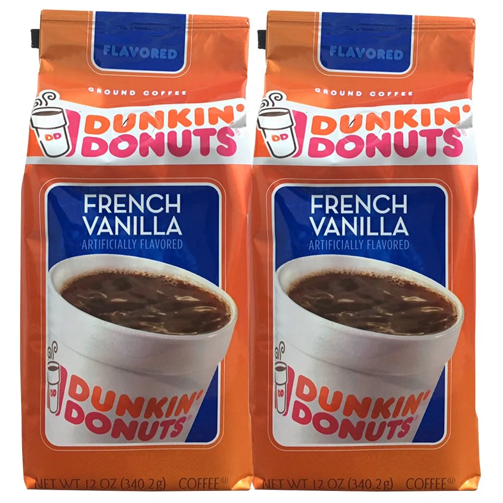 Dunkin' Donuts French Vanilla Ground Coffee (Pack of 2)2