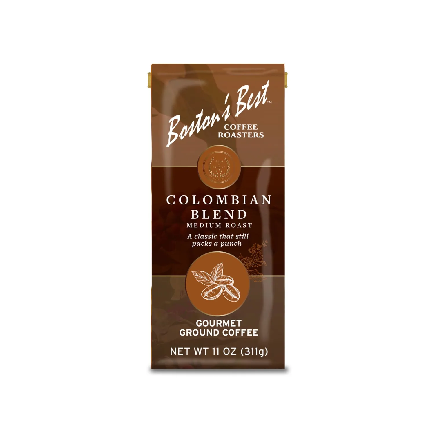 Boston’s Best Coffee - Colombian Blend Coffee, Delicious Gourmet Coffee, Premium Ground Coffee, 11 oz. / 311 g Coffee Bag